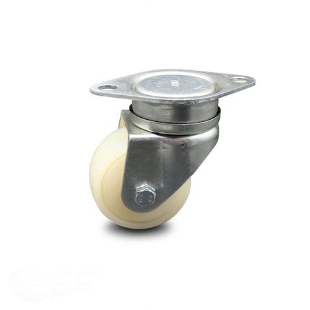 Service Caster 70mm Metric Swivel Top Plate Caster with Nylon Wheel 350 lbs. Capacity Per SCC SCC-CG20S314-NYB-TPTRI